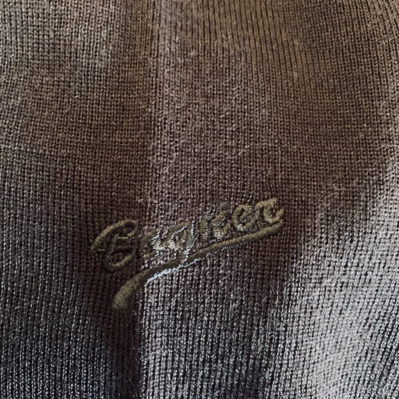  BOGNER LUXURY  Knit Turtleneck Sweater Logo Sleeve - Picture 8 of 9